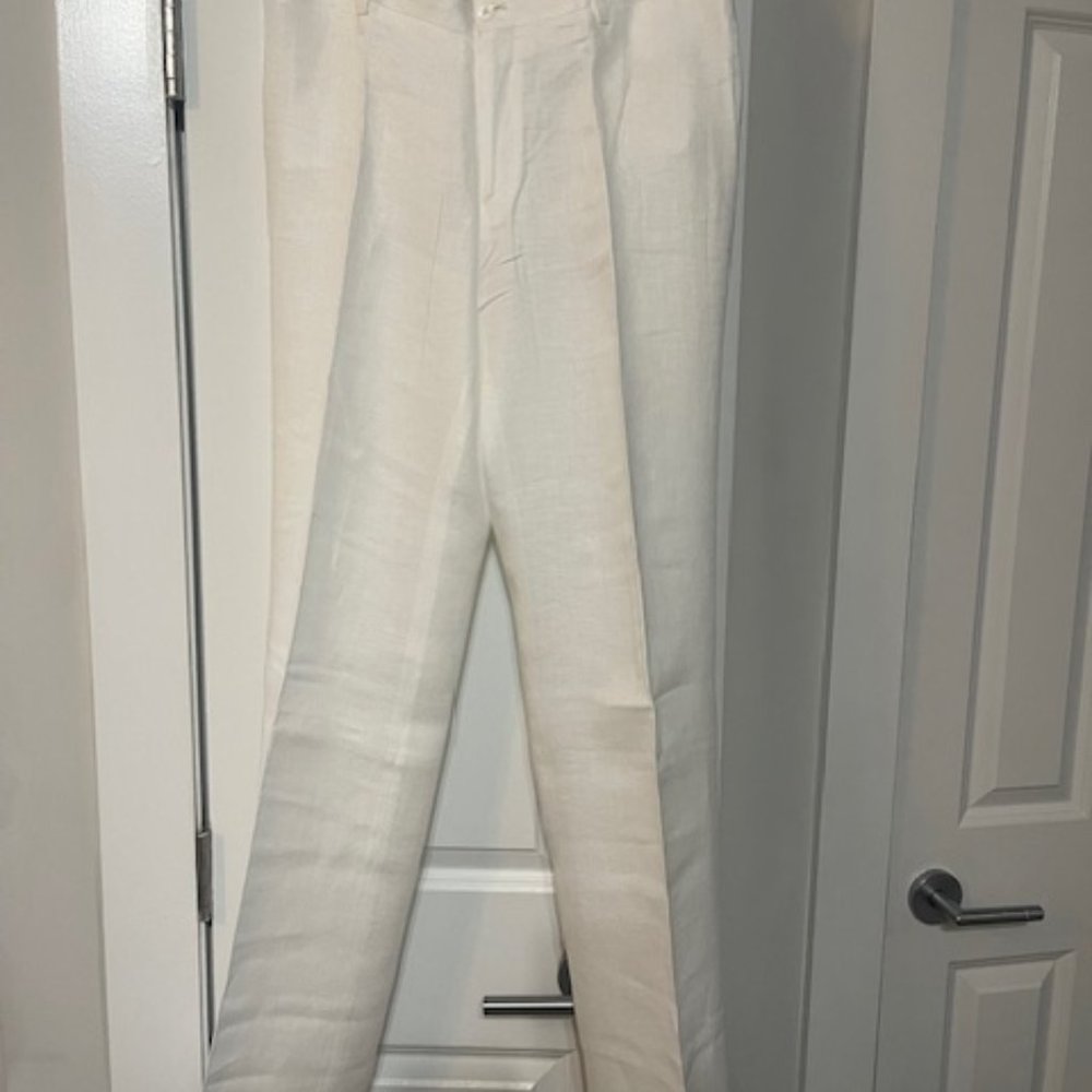100% Capri Linen Pant
